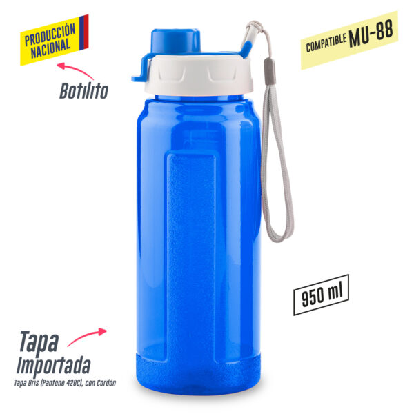 Botilito Plastico Galaxy 950ml-Produccion Nacional MU-144 - Imagen 3