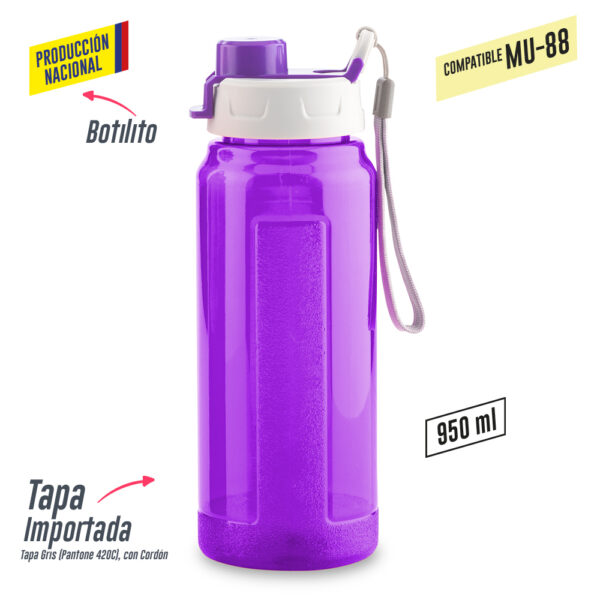 Botilito Plastico Galaxy 950ml-Produccion Nacional MU-144 - Imagen 4