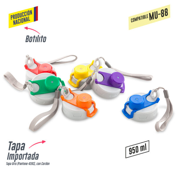 Botilito Plastico Galaxy 950ml-Produccion Nacional MU-144 - Imagen 8