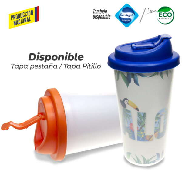 Vaso Doble Pared de Seguridad 450ml -Prod Nacional MU-257 - Imagen 3