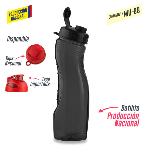 Botilito Saturno PVC 850ML (Tapa MU-35-Tapa-MU-89) MU-89 - Imagen 6