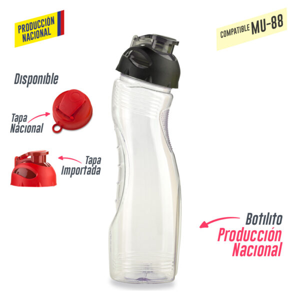 Botilito Saturno PVC 850ML (Tapa MU-35-Tapa-MU-89) MU-89 - Imagen 7