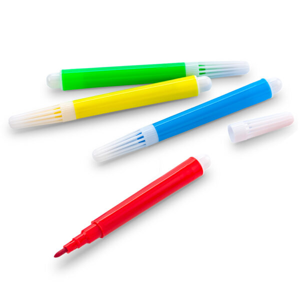 Set de 4 mini Marcadores Tinta Lavable OF-573-1 - Imagen 2