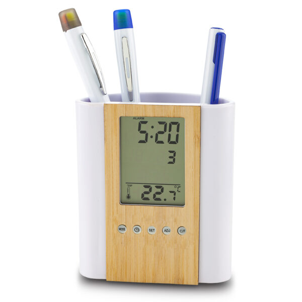 Reloj Portaboligrafo Crystal Bamboo OF-597 - Imagen 2