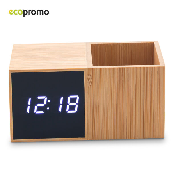 Reloj con Portabolígrafo Bamboo RE-197 - Imagen 2