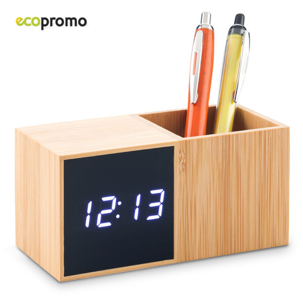 Reloj con Portabolígrafo Bamboo RE-197 - Imagen 3
