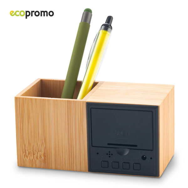 Reloj con Portabolígrafo Bamboo RE-197 - Imagen 4
