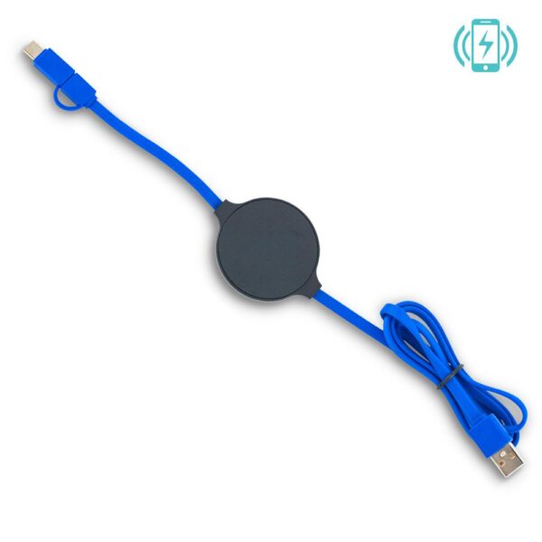 Cargador Inalambrico con Cable Multicargador TE-333 - Imagen 2