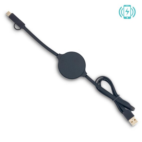 Cargador Inalambrico con Cable Multicargador TE-333 - Imagen 3