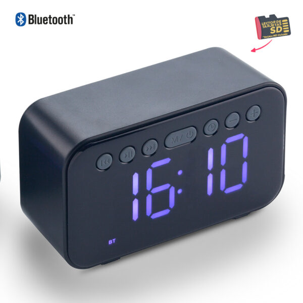Speaker Bluetooth con Reloj - Oferta TE-399 - Imagen 2