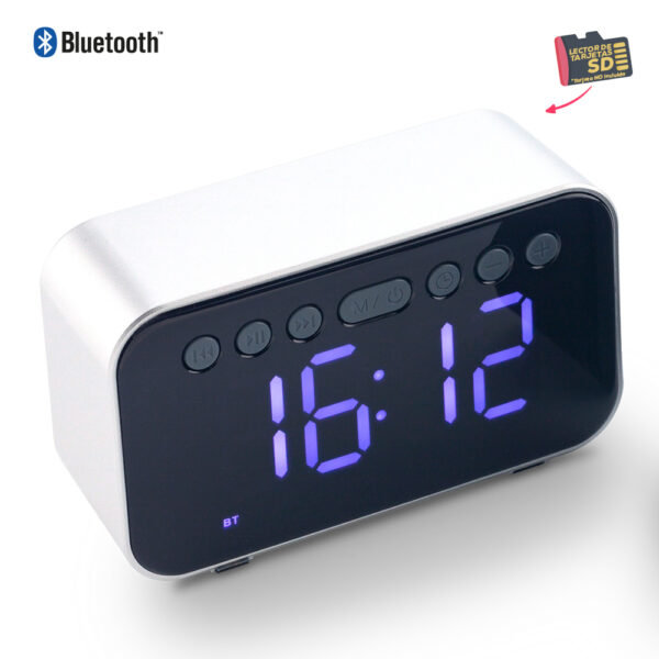 Speaker Bluetooth con Reloj - Oferta TE-399 - Imagen 3