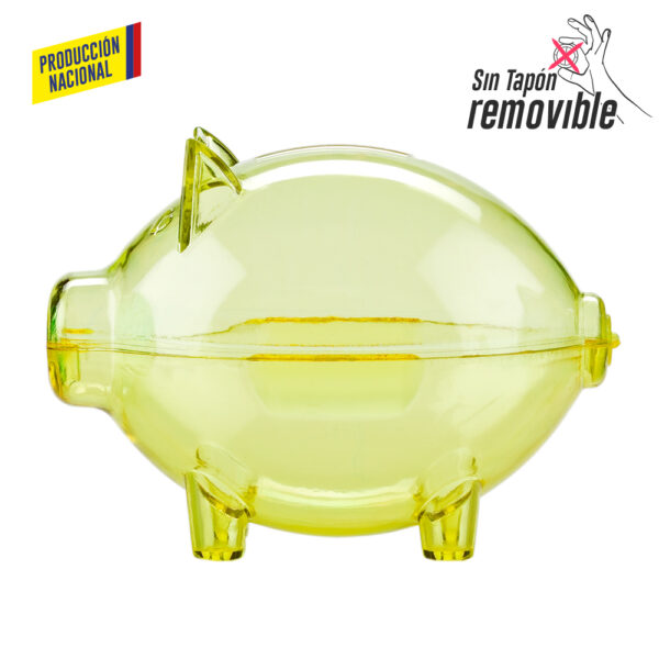 Alcancia Mini Cerdito Cristal- Producción Nacional VA-464 - Imagen 2