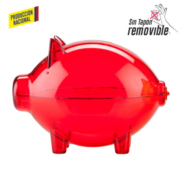 Alcancia Mini Cerdito Cristal- Producción Nacional VA-464 - Imagen 6