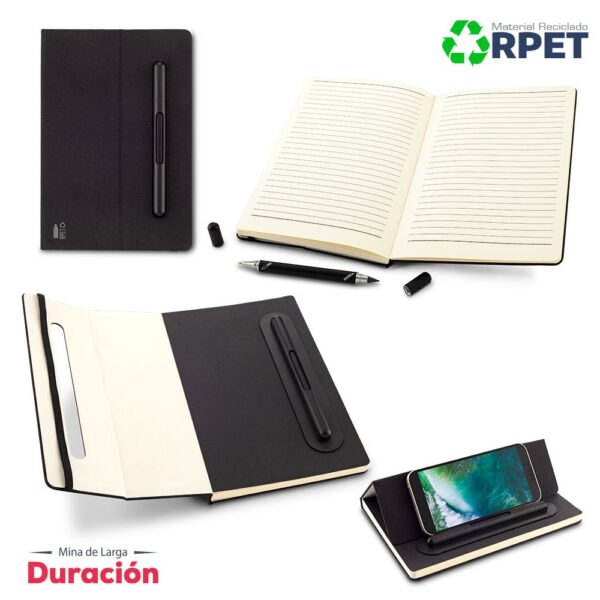 Set de Libreta y Bolígrafo 2-1 RPET OF-638