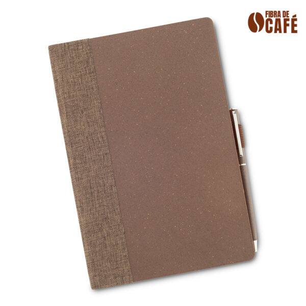 Set de Libreta y Bolígrafo Eco Coffee OF-627 - Imagen 2
