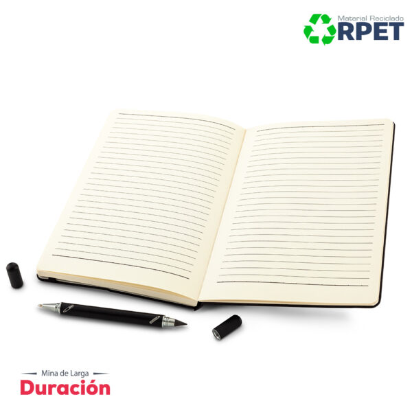 Set de Libreta y Bolígrafo 2-1 RPET OF-638 - Imagen 2