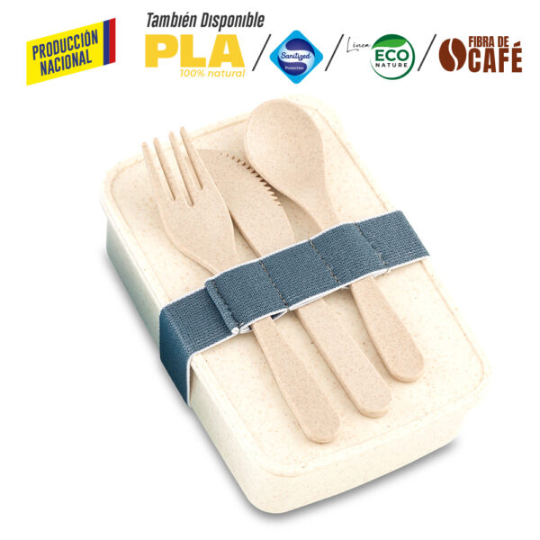 Portacomidas con Cubiertos Eco Square II -Prod Nal VA-965 - Imagen 3
