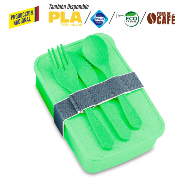 Portacomidas con Cubiertos Eco Square II -Prod Nal VA-965 - Imagen 5